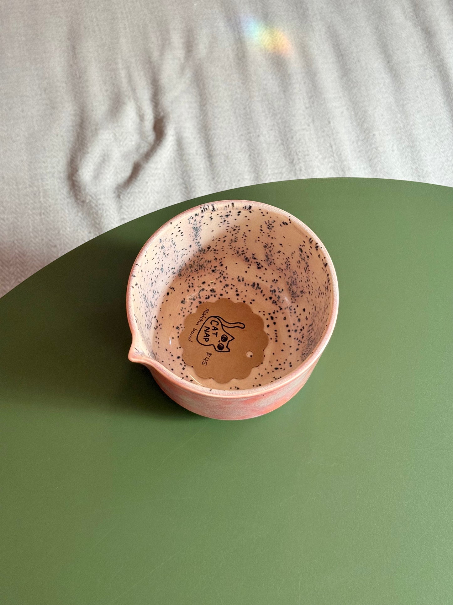 Matcha Bowl by Cat Nap Ceramics
