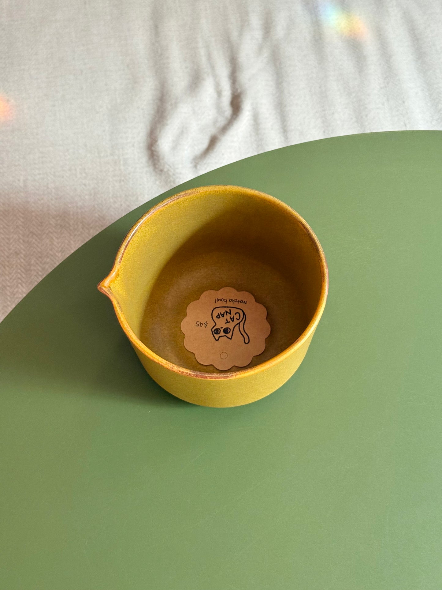 Matcha Bowl by Cat Nap Ceramics