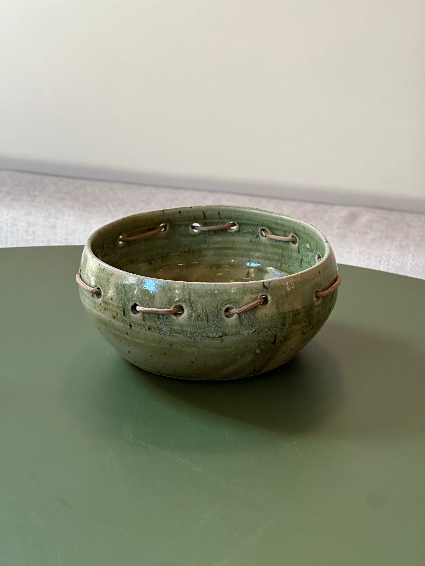Green Woven Bowl by Alyssa Marie