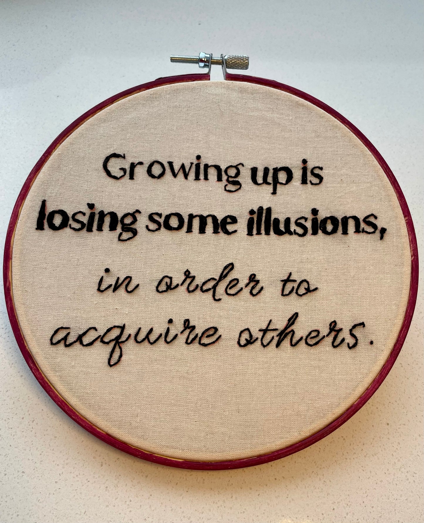 Words full of Intention: Hand Embroidered Lettering Workshop