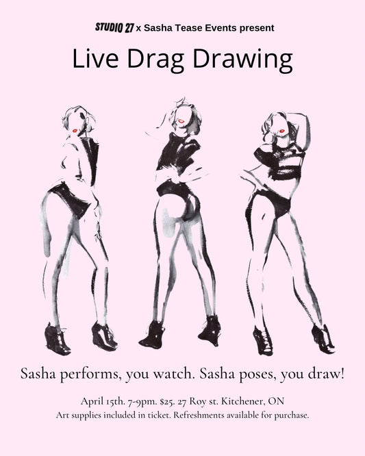 Live Drag Drawing with Sasha Tease