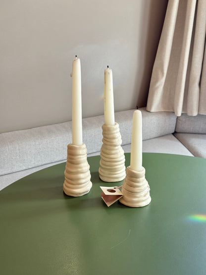 Candlestick Holder Trio by FB Ceramics