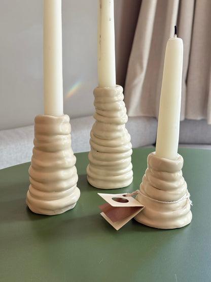 Candlestick Holder Trio by FB Ceramics