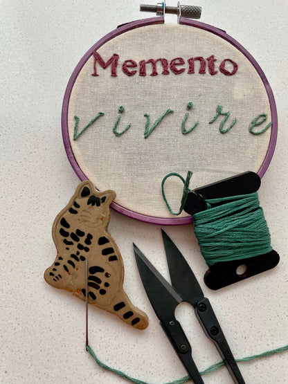 Words full of Intention: Hand Embroidered Lettering Workshop