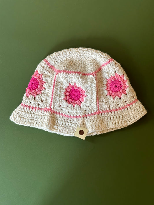 Crocheted Bucket Hat by @NotYourNanasGoods