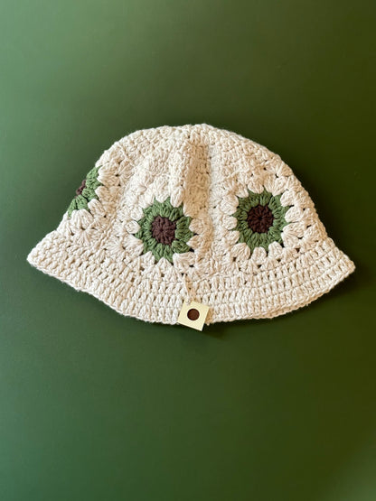 Crocheted Bucket Hat by @NotYourNanasGoods